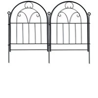 Clôture de jardin, parterre de fleurs extérieur, enclos pour animaux de compagnie, en fer forgé anti-rouille, électroplaqué, style moderne minimaliste, décoratif