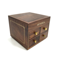 Boîte cadeau de luxe en bois laqué brillant de haute qualité pour gâteaux de lune, boîte à dattes personnalisée avec logo