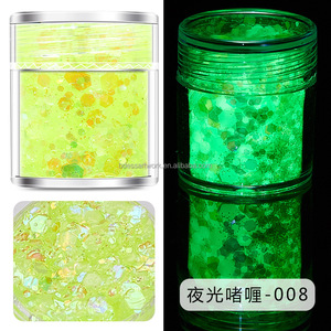 Scintillante olografico grosso Glitter a lunga durata Private Label Face Glitter Glow in Dark Body Glitter Gel - Product Image 5