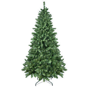 Sapin de Noël artificiel détachable de 7 pieds, branches en PVC de haute qualité, résistant au feu et écologique, contrôle Wi-Fi - Product Image 1