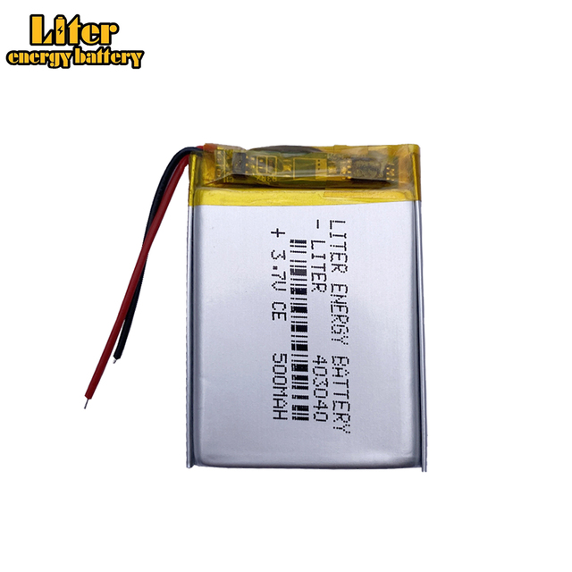 Portable Style Rechargeable 3.7v 403040 500mAh Lithium Ion Lipo Battery for Battery Machine