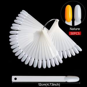 Affichage des ongles en plastique bâtons clair couleurs naturelles ongles Swatch graphique anneau faux conseils Gel vernis pratique affichage Nail Art - Product Image 2