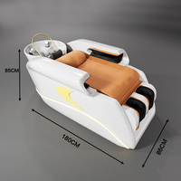 Chaise de massage japonaise AM16 pour le lavage des cheveux, station de spa capillaire avec vapeur, thérapie aquatique, lit de massage thaïlandais pour salon