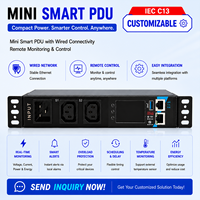 PDU IP 4 ports, prise 16A, 220V, multi-normes, télécommande, IPv6, HTTP, MQTT, triphasé, unité de distribution d'alimentation OEM