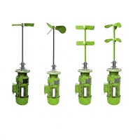 Agitateur vertical industriel à pales pour le traitement des eaux usées et le mélange de liquides