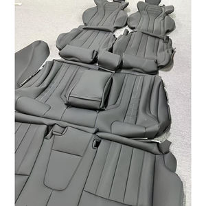 Ensemble complet de housses de siège imperméables en <span class=keywords><strong>cuir</strong></span> Nappa blanc, housses de siège personnalisées d'origine pour BMW - Product Image 2