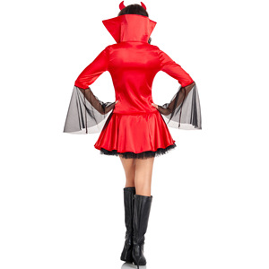 <span class=keywords><strong>Disfraz</strong></span> de vampiro para fiesta de Halloween Gothic Vampire Queen Dress Up Party Outfit - Product Image 3