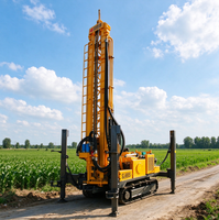Foreuse sur chenilles de 330 m de profondeur pour entrepreneurs en forage de puits d'eau