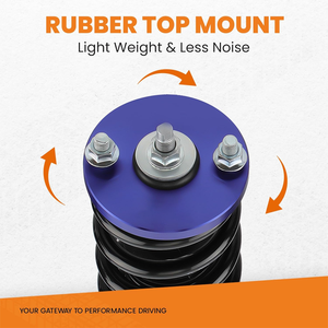 Ammortizzatori a ghiera 4x per Honda CRX/<span class=keywords><strong>ED</strong></span>/EG/EJ/EK/<span class=keywords><strong>ED</strong></span>/EE/EM1 Anteriore/Posteriore con 2 Molle Elicoidali Regolabili in Altezza - Product Image 2