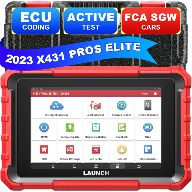 2025 Launch X-431 PROS Elite Diagnostic Tool Scanner Red Code Check ECU Programming X431 PAD VII PRO5 V+