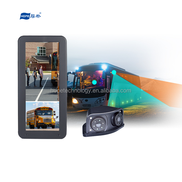 Trending 12.3inch 1080p HD IPS Digital Rear-view Mirror Bus DVR System Dual-lens Night Vision Video Recorder Dash Cam 1 Year SD