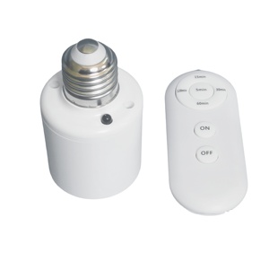 High Quality E27 Remote <strong>Control</strong> <strong>Lamp</strong> Head Adapter Manufacturer Wholesale Plastic Copper <strong>Socket</strong> Screw Bulbs Excellent Bulb Holder - Product Image 1