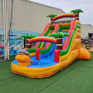 15ft 20ft trượt nước Inflatable thương mại Inflatable trượt nước Hồ bơi bơm hơi khổng lồ trượt - Product Image 2