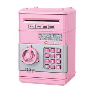 Hucha Electrónica Automática, Mini Caja Fuerte para Monedas y Billetes, con Contraseña, Código, Llave y Cerradura, Tipo Cajero Automático, Regalo para Niños - Product Image 4