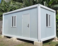 Maison conteneur Boxspace 20 pieds avec fenêtre coulissante UPVC 6x3m, kit préfabriqué modulaire, design moderne, bureau