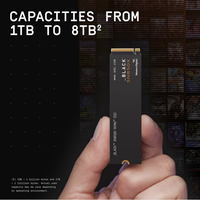 SSD NVMe BLACK SN850X 2TB M.2 2280, Kecepatan Baca 7.300 MB/s, Kecepatan Tulis 6.300 MB/s, Gaming, Performa Tinggi, Solid State Drive Internal