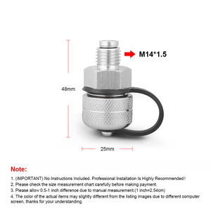 Valve de vidange de carter d'huile Getitall en alliage d'aluminium M12 M14 à dégagement rapide, outil de réparation automobile - Product Image 4