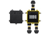 Boîte de jonction 3 voies IP68, connecteur de câble LED, boîte de jonction pour bande LED, boîtier en nylon, boîte de jonction étanche