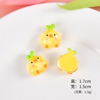 Nouvelle glace à travers Fine Flash Sculpture en résine pour petit animal Accessoires de rentrée scolaire