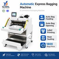 Machine d'emballage de sacs postaux avec scellage et étiquetage PLC pour l'emballage alimentaire et de boissons e-commerce, express automatique