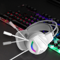 Vente en gros de casques de jeu dynamiques RVB sur l'oreille gros casques de jeu à faible latence pour PS4 PS5 PC
