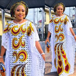 アフリカのバザンリシュドレス女性高品質の服メーカー南アフリカの伝統的な服 - Product Image 2