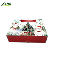 Boîte cadeau de Noël en gros personnalisée avec calendrier de compte à rebours de 24 jours, motif animal, étui rigide, laminé mat, huile essentielle