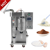 Mini secador instantâneo de pó 2l, xarope para café, leite, chá, ervas, preto, branco, comida