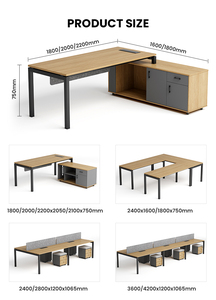 Wholesale Customizable L Shape Office <strong>Computer</strong> Table Modern Style <strong>White</strong> Manager Executive <strong>Desk</strong> - Product Image 5