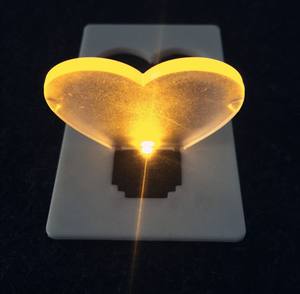 Vendita calda nuova decorazione dell'albero di natale ha condotto la tasca della carta della lampadina della stella della luce per i biglietti d'auguri - Product Image 2