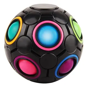 Magic Rainbow Ball Puzzle Cube Bundle Stress Fidget Ball Brain Teasers Jogos Pop Fidget Brinquedos para crianças