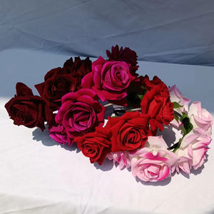 إكسسوارات شعر عالية الجودة للبيع بالجملة ، عصابة رأس للزهور والزهور الحمراء والزهور للنساء ، ملصقات شعار قابلة للتخصيص - Product Image 1