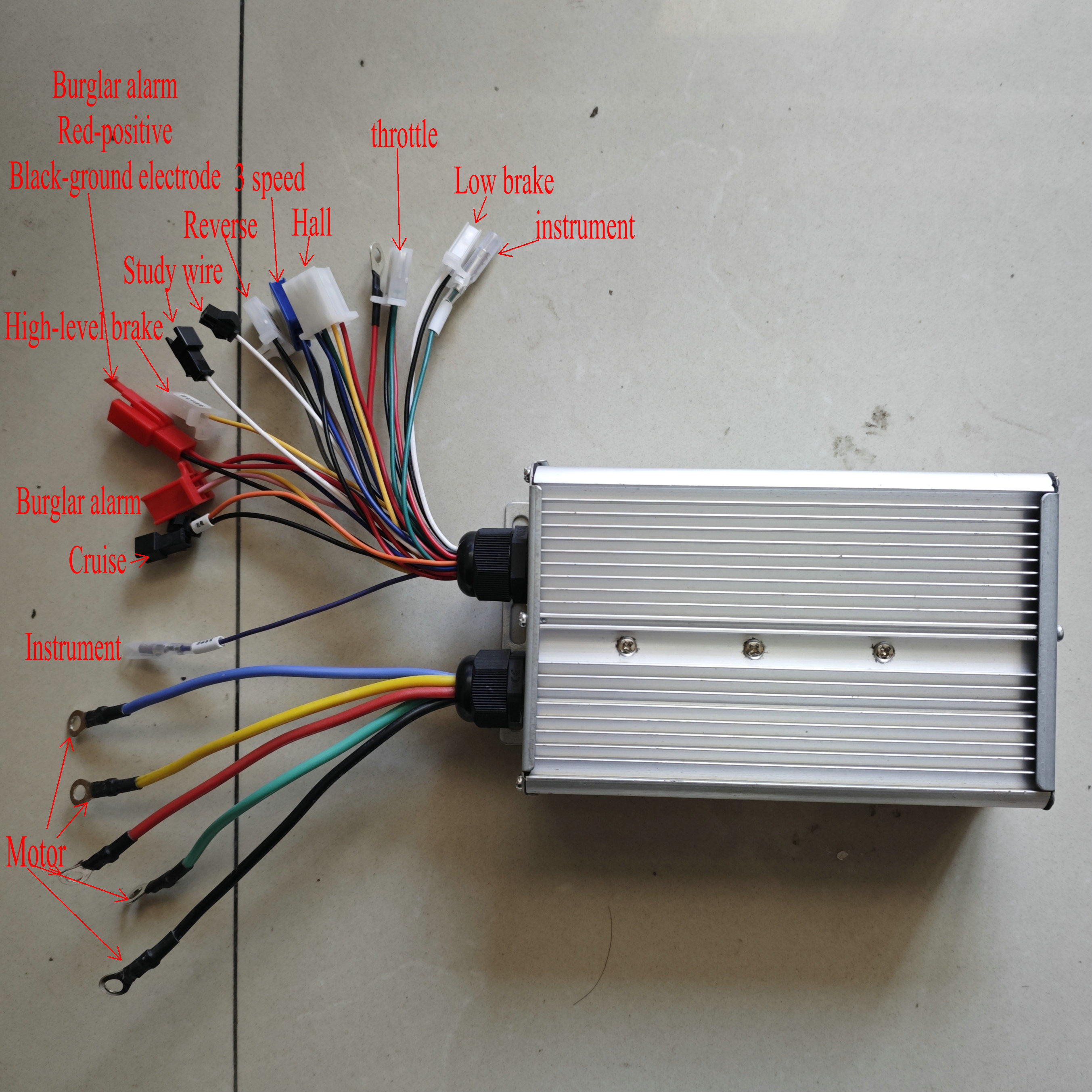 Электровелосипеды с квадратной волной, 18 трубками/mosfet 48 В/60 В, 2000 Вт для электровелосипеда, скутера, трехколесного велосипеда