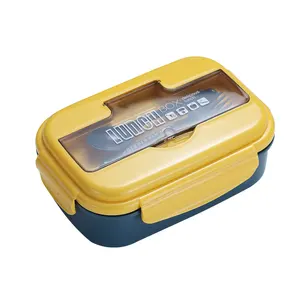 Tragbar anpassen Kunststoff Mikrowelle Kinder Lunchbox Kunststoff mit Kultur/Lunchbox Plastik