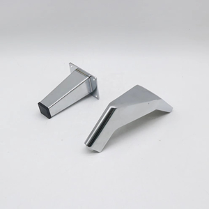 Nuove Gambe per Tavolo in Metallo Argento, Semplici e <span class=keywords><strong>Mobili</strong></span>, Base Moderna per Tavolo da Pranzo, Gambe Staccabili - Product Image 1