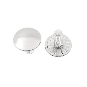 Remache Metálico M4 de Cabeza Plana, Accesorios para Bolsos, Estilo Clásico y Resistente - Product Image 1