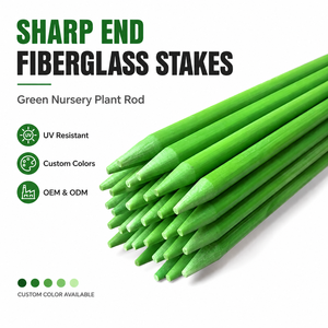 Jonc en <span class=keywords><strong>fibre</strong></span> de verre pleine sur mesure, barre ronde solide en GFRP isolante pour support de plantes - Product Image 1