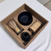 Ensemble de théière à matcha élégant de haute qualité personnalisé, 4 pièces, emballage élégant pour la cérémonie du matcha