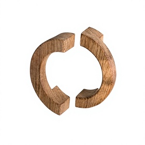 Ensemble de poignées de meubles en bois, finition naturelle, design moderne, décoration d'armoires de cuisine, légères, faites à la main, utilisation intérieure/extérieure, durables - Product Image 6