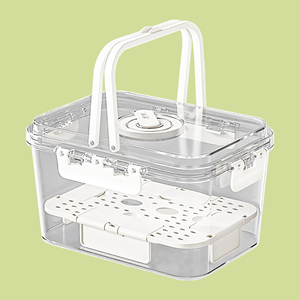 Regalos para el Día <span class=keywords><strong>de</strong></span> <span class=keywords><strong>la</strong></span> <span class=keywords><strong>Madre</strong></span>, Lonchera Portátil Transparente <span class=keywords><strong>de</strong></span> Dos Niveles para Frutas, con Asa, Reutilizable, con Tapa <span class=keywords><strong>de</strong></span> Plástico a Prueba <span class=keywords><strong>de</strong></span> Fugas, Contenedor <span class=keywords><strong>de</strong></span> Grado Alimenticio - Product Image 2