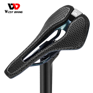 WEST BIKING-sillín de fibra de carbono para bicicleta, con estampado 3D, guía de aire, ligero y colorido - Product Image 3