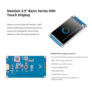 NEXTION NX4832T035 - 3.5" HMI หน้าจอแสดงผลแบบสัมผัส RTP แบบต้านทาน UASRT TFT LCD โมดูลเข้ากันได้กับอาร์ดูโน่ L120 - Product Image 1