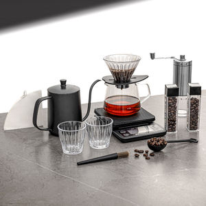 Nuevo Juego de Café Árabe Ecológico de Grado Alimenticio de 9/12 Piezas para Viajes al Aire Libre con Tetera, Molinillo Manual y Set de Goteo de Cerámica - Product Image 3