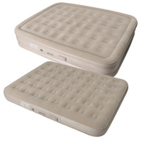 Matelas pneumatique d'extérieur avec dessus floqué, lit double, gonflage entièrement automatique, dossier inclinable, longueur 200 cm, pour le camping