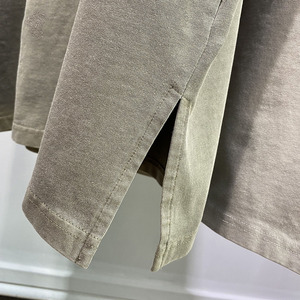 High Fashion Breathable Knitted Casual Oversized Pullover Lux <b>Men</b> <b>Singlet</b> 100% Cotton Solid Pattern 160g - Product Image 3