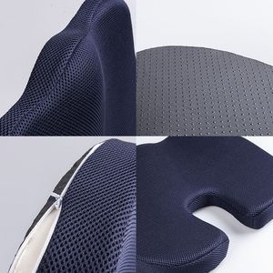 Coussin de siège de voiture en mousse à mémoire de forme pour coussins de siège de conception ergonomique avec housse amovible et lavable - Product Image 5
