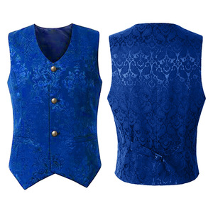 Adulte Hommes Vintage Gilet Gilet Victorien Noir Steampunk Style Gothique Jacquard Hirondelle Top Noble <span class=keywords><strong>Costume</strong></span> pour Hommes Blazer <span class=keywords><strong>Costume</strong></span> - Product Image 6