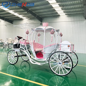 Carruaje Eléctrico de Lujo con Forma de Calabaza de Princesa Cenicienta para Bodas, Transporte Especial para Eventos Nupciales - Product Image 3