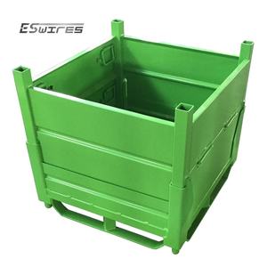 Bac métallique industriel <span class=keywords><strong>rigide</strong></span> empilable à revêtement poudré mobile pour chariot élévateur à longue durée de vie - Product Image 6