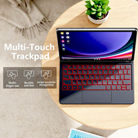 Étui Clavier pour Samsung Galaxy Tab S7 S8 S9 FE S10 Lite Ultra, Housse pour Tablette 11 12.4 14.6 Pouces